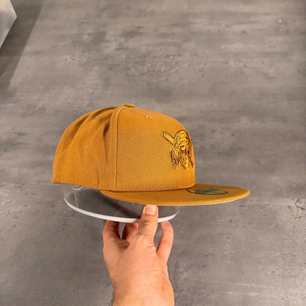 New Era Pittsburgh Pirates Hat‎ 7 7/8 Bronze Wheat Fitted Jolly Roger Logo Cap